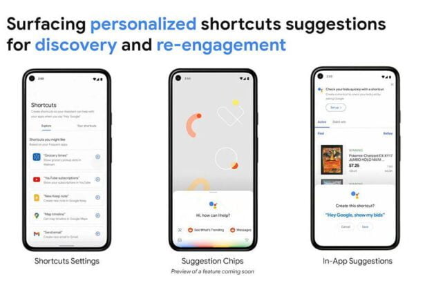El Asistente de Google pronto agregará accesos directos de un toque desde sus aplicaciones favoritas