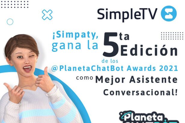 Simpaty es reconocida como mejor Asistente Conversacional en los Planeta Chatbot Awards 2021