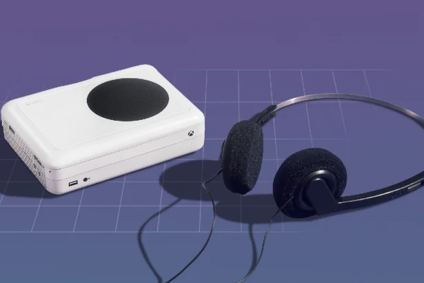 El diseño único del Walkman de Xbox Series S"