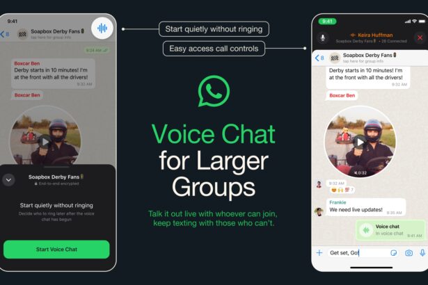 WhatsApp lanza chats de voz para grupos grandes: hasta 128 participantes