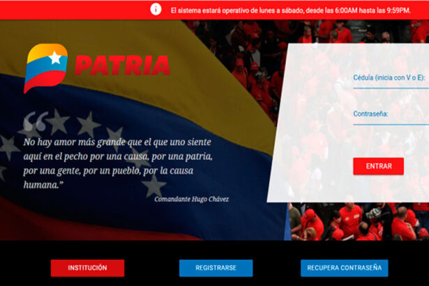 Sistema Patria inicia pago de bonos sociales de noviembre 2023 +detalles